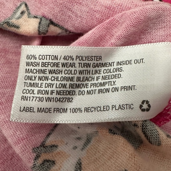 Cat & Jack Tiger Graphic Short Sleeve Tee in Pink Size XL 14 16 Girls - Picture 12 of 17